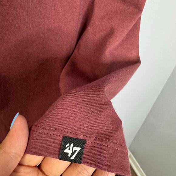 Harvard Crimson '47 Franklin Fieldhouse T-Shirt Short Sleeve Maroon L New - Picture 12 of 12